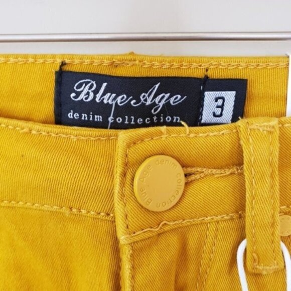 NWT Blue Age | Mustard Curve Control Skinny Jeans Size 3 Juniors Stretchy - Picture 4 of 5